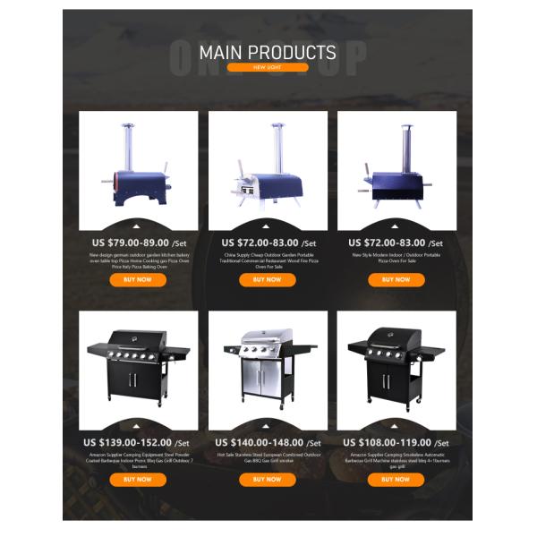 Commercial Outdoor Pizza Oven Gas Grill with Pizza Stone and Accessories