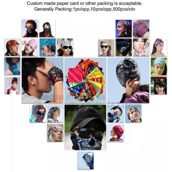 Custom Organic Multifunctional Seamless Tube Bandana,Promotional Products Custom Logo Neck Warmer Bandana,Bandanas Headw
