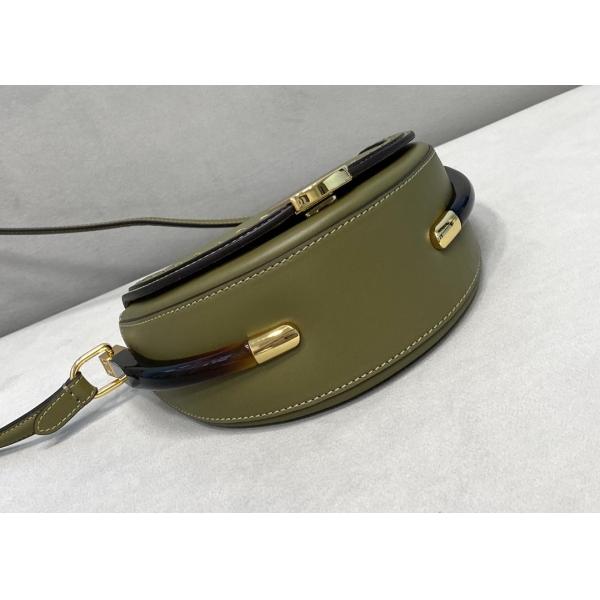 2021 Newest Saddle Bag Half-Moon-Shaped Luxury Cross-Body Bag Lock design bag genunie leather cross-body bag
