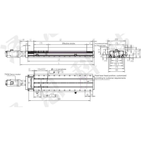 F190P Motion Single Axis High Speed Enclosed Linear Actuator For CNC
