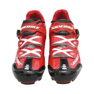 ODM Red Cycling Mountain Mtb Shoes With SPD Pedal