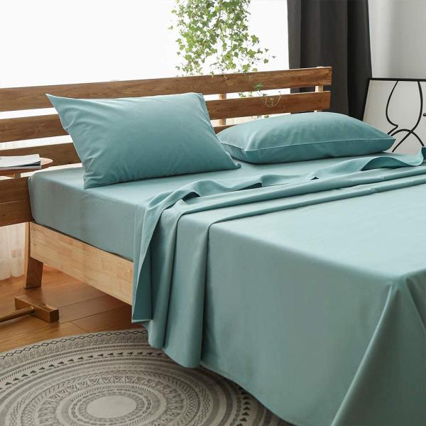 Anti Dust Mite Soft Wrinkle Free Bed Sheet Sets Temperature Regulation 3PCS 4 PCS