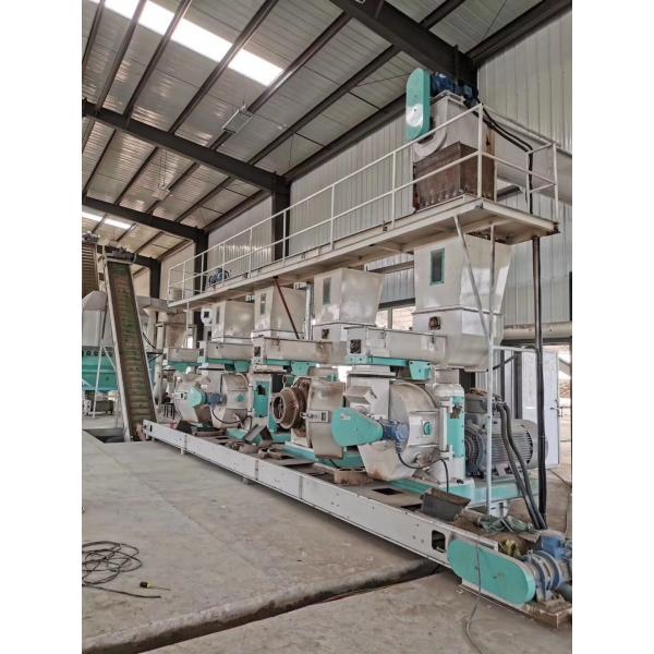 1.5-2th Ring Die Pellet Machine Rice Husk Biomass Wood Pelletizer In Vietnam