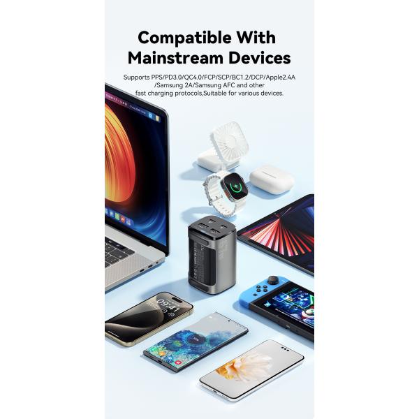 Dual USB C USB A PD GaN Chargers 67W ES-CD35 Series