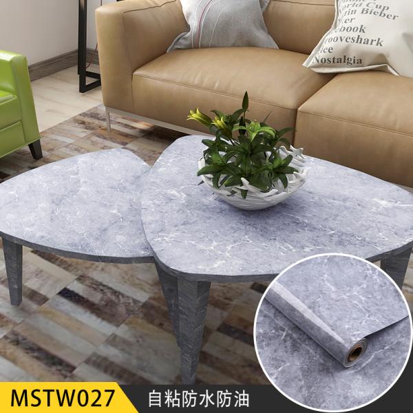 Modern Design Style Marble PVC Film Self Adhesive Wallpaper for Oil Proof Kitchen Counter Top Sticker