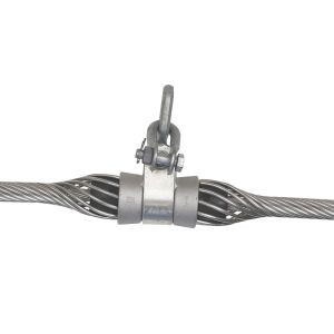 China Wire Cable Suspension Clamp Flat Fiber Optic Cable For Adss Fiber Cable Line on sale