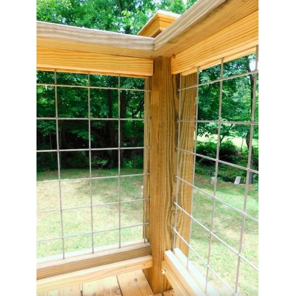 4x4 Galvanized Welded Wire Mesh Panels 14 Gauge 2m Length Hog Wire Fence Panels