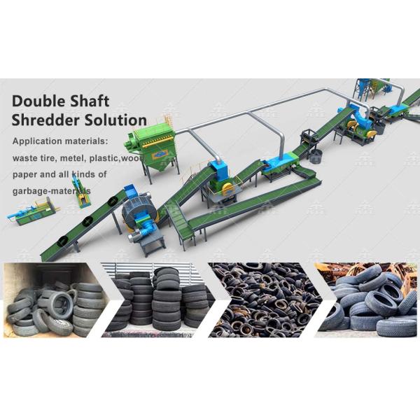 Xrido AT-TS 55kW Tire Shredder 2-3T Capacity for Recycling