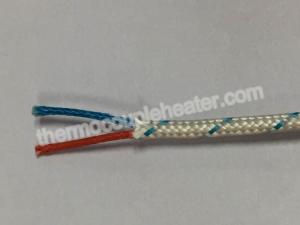 China 24 AWG Thermocouple Compensating Cable Type J Insulation Fiberglass Sleeve on sale