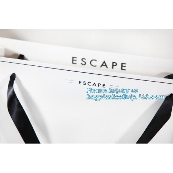 Luxury Metal Button Top Quality Gift Brown Paper Bags with Strong Handle,reusable ecofriendly customizable promotional l