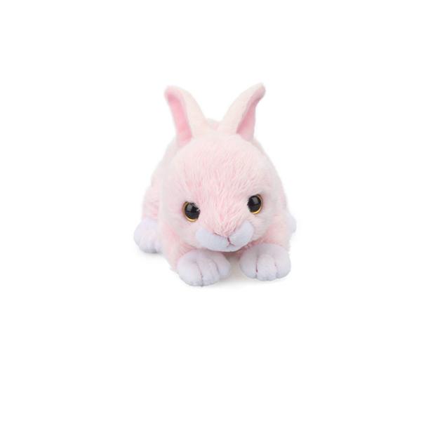 20cm Short Plush Cute Pink Rabbit Stuffed Toy ODM
