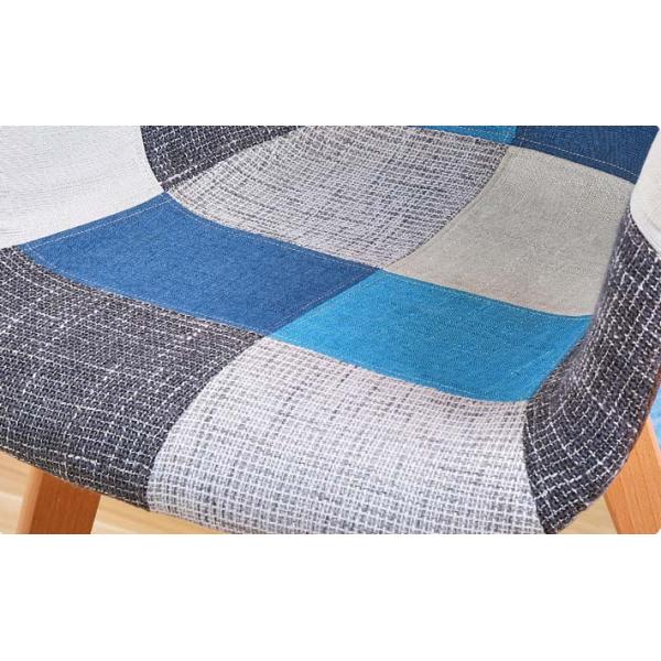 Modern Hotel Room Furniture Bent Wood Dinning Wedding Chair Patchwork Fabric Cover Beech Wood Legs