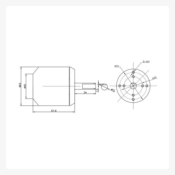 6368 BLDC Motor High Torque Belt Motor With Hall Sensor For Electric Skateboard