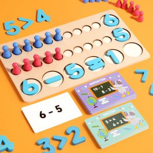 Children's Early Education Wooden Digital Arithmetic Doll Parent-child