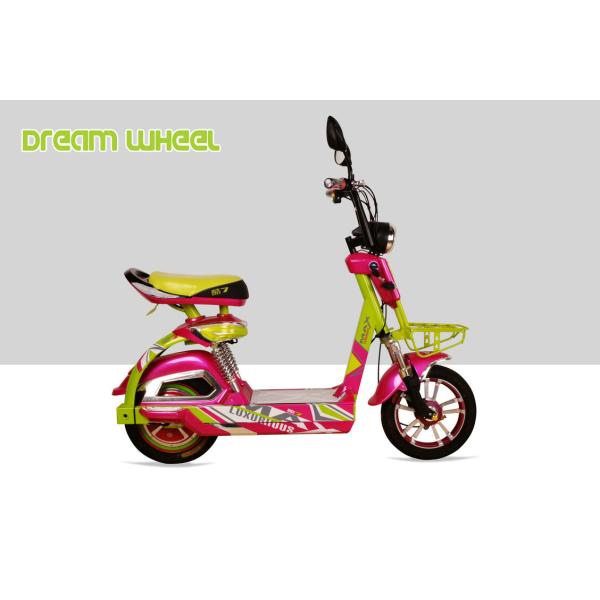 14 Inch Wheel Pedal Assist Electric Bike , Steel Pedal Assist Fat Bike 32km/h