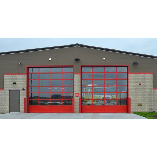 Automatic Aluminum Sectional Door 16x7 Frosted 8ft Glass Retractable Screen Garage