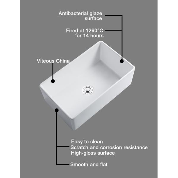 Modern Farmhouse Bathroom Vanity Vessel Sink Anti Splash Impact Resistant