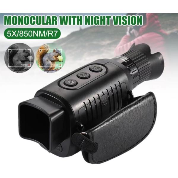 Full Dark 300m Monocular Night Vision Infrared 8x Digital Zoom Hunting Telescope