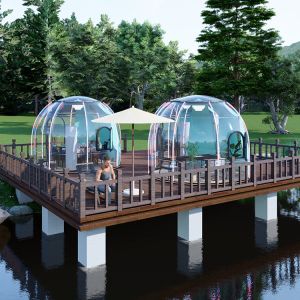 Cheap Fire Resistance Bubble Tent Hotel Geodesic See Through Dome Tent wholesale