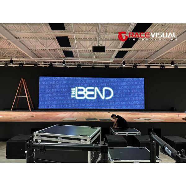 7680HZ P2.9 Indoor Full Color Led Screen For Events 500mmx1000mm Cabinet Size IP40 Rating