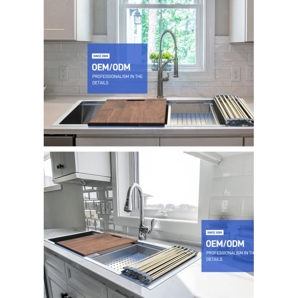 Brushed Round Angle Undermount Stainless Steel Kitchen Sink