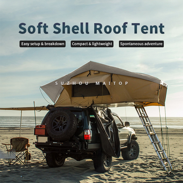 Hot Sell 4x4 Cheap Soft Shell Roof Top Tent Oem 4 Season Car Camping Root Tent