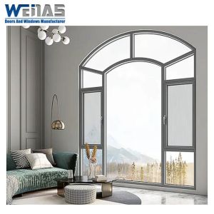Cheap Thermal Insulation Heat Preservation Aluminium Casement Windows 2mm Profile wholesale