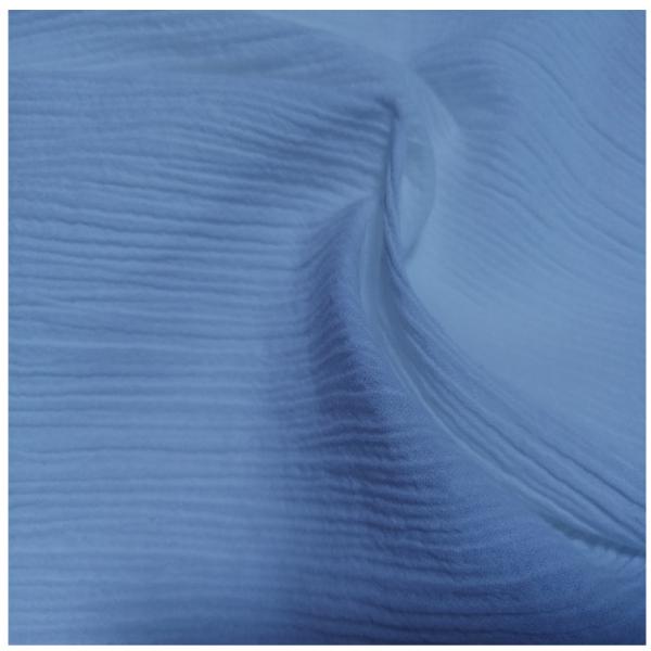 40S Gauze Crinkle Cotton Fabric Woven 100% Cotton Tie Dyed Crepe Gauze Fabric for Underwear Shirt Nightwear Garment