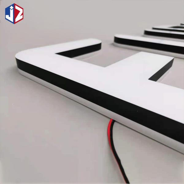 Corrosion Resistance 3D Acrylic Letters Illuminated Channel Letter Signs
