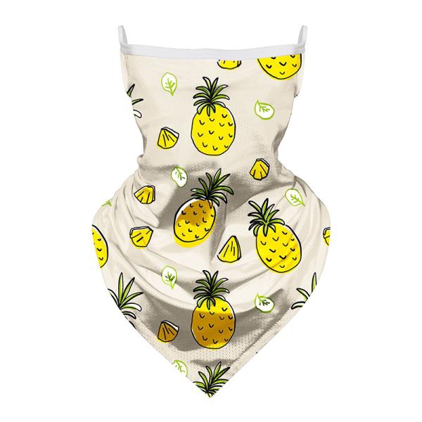 Children Cartoon Unicorn Breathable Head Scarf Bandanas With Ear Loops Sunproof