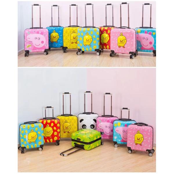 Hot Selling Cheap Abs Children Travel Luggage Bag Trolley 18 Inch Cartoon Character Kid Luggage