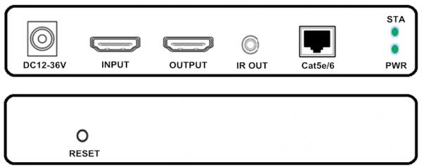 Wide IR Signal HDMI Fiber Optic Extender Over TCP/IP HDMI 1.3 HDCP 1.2 Standard