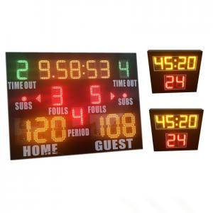 Cheap World Cup Same Type LED Basketball Scoreboard , Portable Basketball Scoreboard wholesale