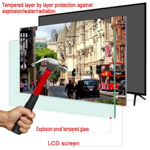 Buy cheap 85 100 110 Inch Tempered Glass LED Android TV Eye Protection from wholesalers