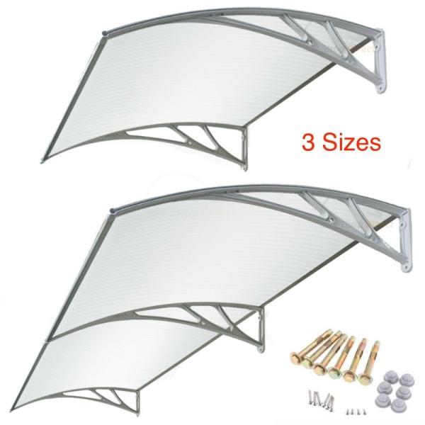 Quality Manual Retractable Polycarbonate Door Awnings High Class ABS Materials for sale