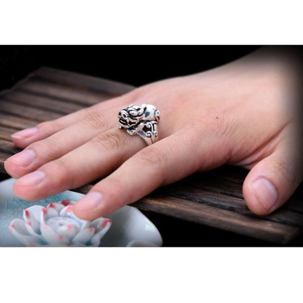 Men's Vintage Old Sterling Silver Ring (R121407)