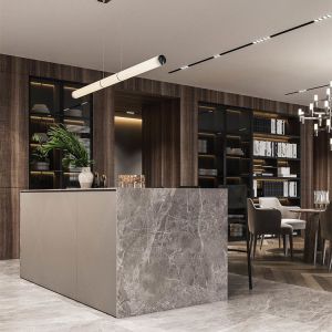 PVC Laminate Wood Hanging Kitchen Cabinets From Ceiling