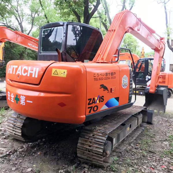 0.3 m3 Bucket Capacity Good Condition Made in Japan 7 Ton Mini Used Hitachi ZX70 Excavator
