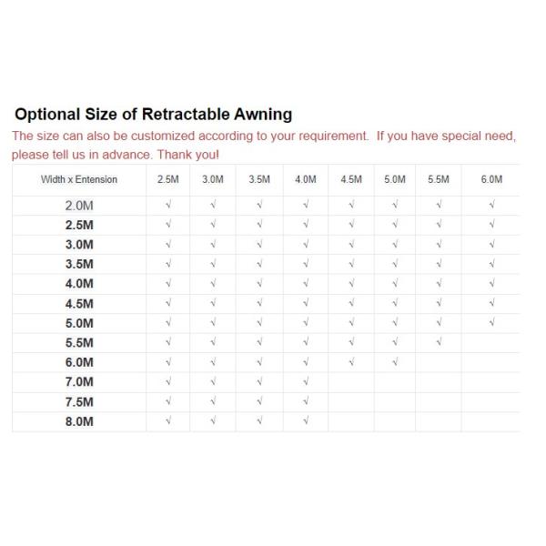 OEM ODM Spanish Fabric Electric Sunshade Awning For Hotels And Mansions