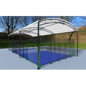Panoramic Anti Heating Material Cover Padel Tennis Court Roof
