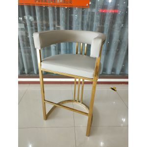 Strong Bearing Capacity 51cm 78cm Wrought Iron Bar Chair