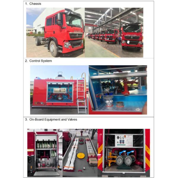 HOWO 6x4 Fire Rescue Vehicle , Large Fire Truck 15000L With Water Foam