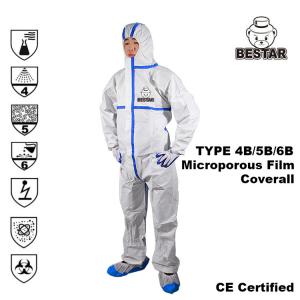 Cheap Type 456 Laminated Disposable Medical Coveralls Overalls For Hospital wholesale