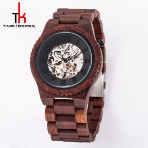 Buy cheap Luxury Waterproof Wood Watch , Mechanical Wooden Automatic Watch from wholesalers