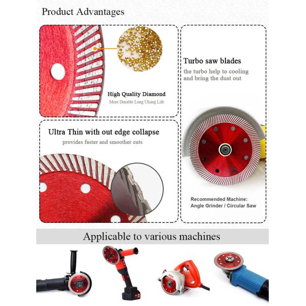 4Inch Turbo Super Thin Ceramic Dry Cutting Disc Porcelain Tile Stone Diamond Saw Blade