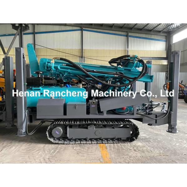 Hydraulic Crawler Water Well Drilling Machine 70KW Diesel Engine 260m Bore Depth