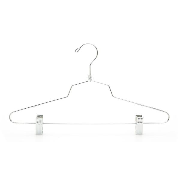 Heavy Duty Multipurpose Adjustable Clips Space Saving Chrome Wire Hangers