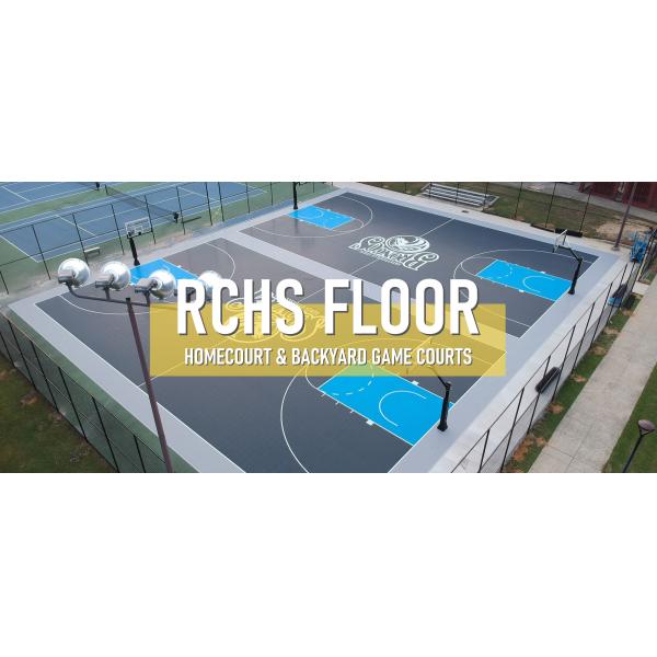 Interlocking PP Sport Floor Tiles 340x340x18mm Multi-Sport Court