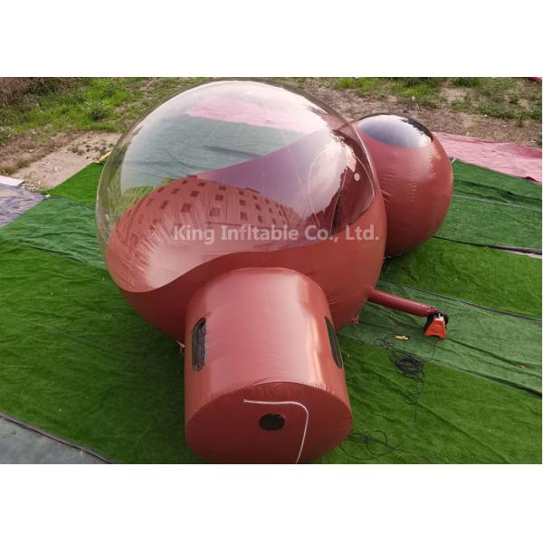 Brown 5m Inflatable Bubble Tent Camping House For Outdoor Hotel