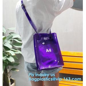 waterproof stadium Bags handbags, Clear gift packing PVC handbag, Envelope